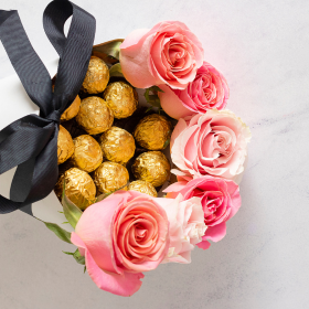 Chocolat et fleurs
