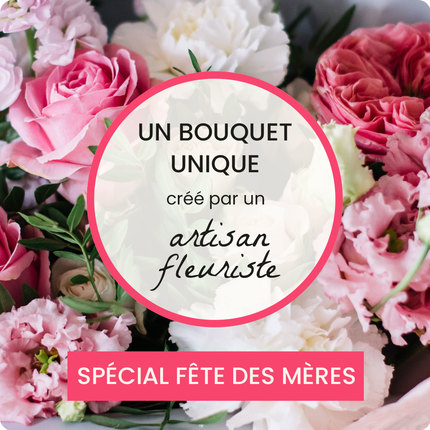 bouquet unique dans les tons roses et pastels